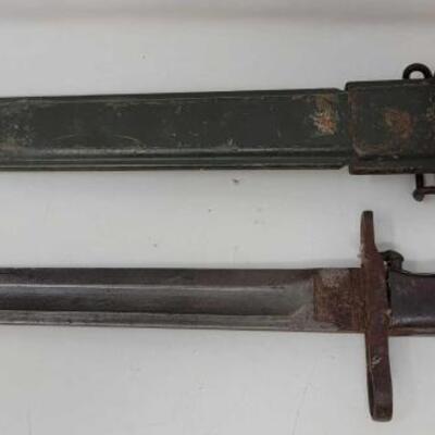 #2570 â€¢ 9.5" Bayonet With Sheath 9.5" bayonet with sheath. 