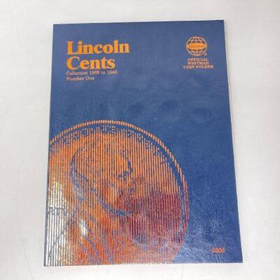 #1490 â€¢ Lincoln Cents 1909-1940 Collection Book: Includes 72 1909-1940 Lincoln Pennies. Includes 72 1909-1940 Lincoln Pennies