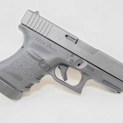 #218 â€¢ Glock 30 45 Auto Semi-Auto Pistol
High bid $400
Serial Number: PYB124 B arrel Length: 3.5"