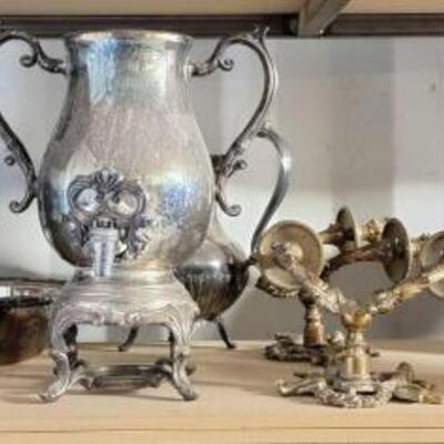 #5500 â€¢ Antique Tea Pitchers, Bowls and Wall Candle Holder