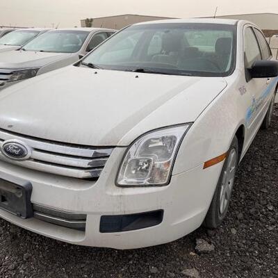 Lot 100: Year: 2008
Make: Ford
Model: Fusion
Vehicle Type: Passenger Car
Mileage: 80036
Plate:
Body Type: 4 Door Sedan
Trim Level: S...