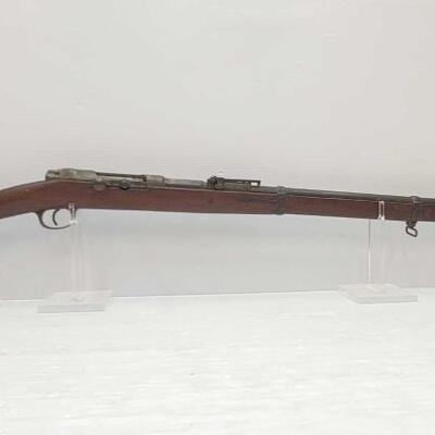 #357 â€¢ Mauser 71/84 1888 11mm Moose 43 Bolt Action Rifle. Serial Number: 8997 Barrel Length: 31.5"