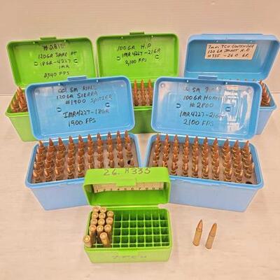 #2076 â€¢ 210 Rounds of 223 with Ammo Cases