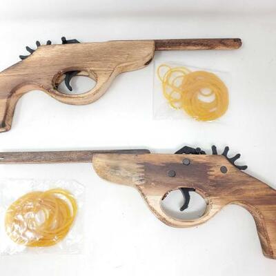 #2598 â€¢ (2) Rubber Band Toy Guns
