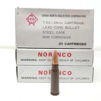 #2070 â€¢ 80 Rounds of 7.62 x 39mm