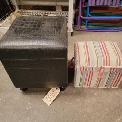 #2906 â€¢ Small Ottoman and Small Storagr Box