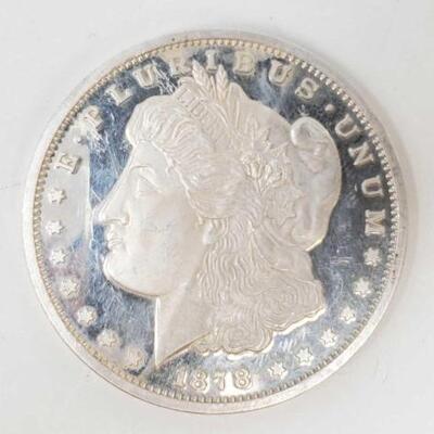 #1202 â€¢ 2 Oz. 999 Fine Silver Morgan Dollar Copy
