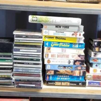 #5526 â€¢ CD's, DVD's and VHS Tapes