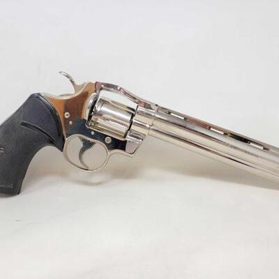 #318 â€¢ Colt Python .357 Revolver. Serial Number: VA6784 Barrel Length: 8" Cylinder is Damaged.