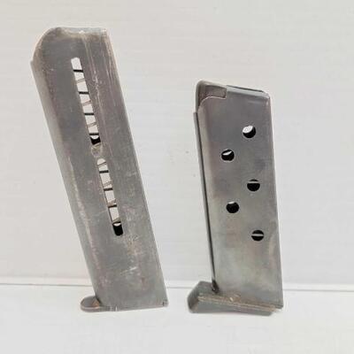 #2503 â€¢ (2) Magazines6 Round 9mm Magazine and 9 Round 32 Auto Magazine.