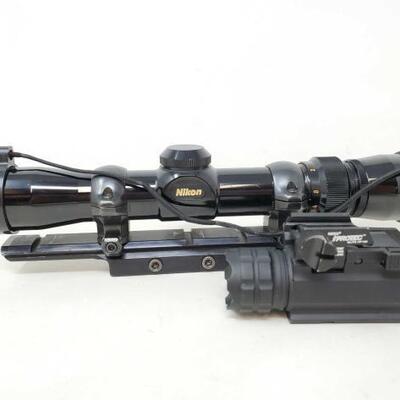 #2528 â€¢ Nikon 1.5-4.5x24 Scope and Nebo iProtect Elite HP190