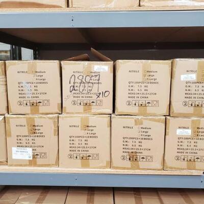 #2887 â€¢ Nitrile Gloves: Approximately 10 Boxes of Nitrile Gloves Size: Large. 