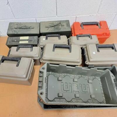 #2799 â€¢ (10) Ammo Cases and (2) Ammo Crates