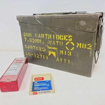 #2134 â€¢ 919 Rounds of .22 LR Ammo Case Included