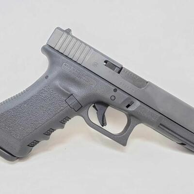 #214 â€¢ Glock 17 9x19 Semi-Auto Pistol: Serial Number: BEGF007 Barrel Length: 4". 