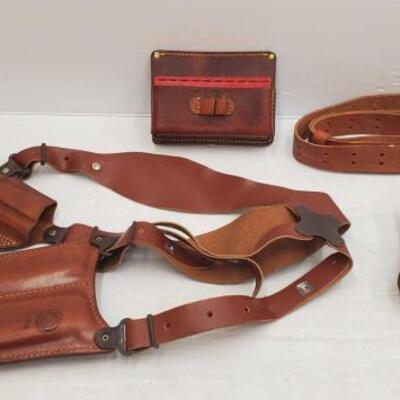 #2702 â€¢ Leather Cartridge Box, Leather Holsters, and More!