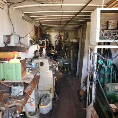197:  Full Machine Shop in a 40' Semi Trailer SEE VIDEO!!

MORE PHOTOS AND INFO HAVE BEEN ADDED!

The generator powering this set up...