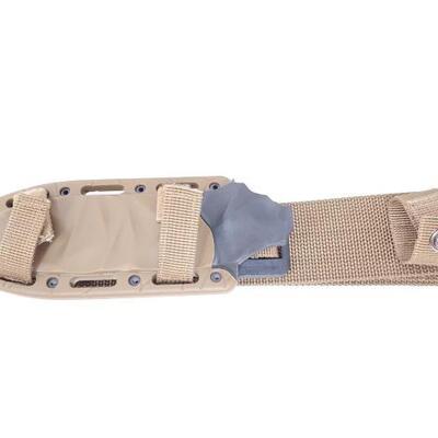 #2562 â€¢ Schrade 5" Knife with Case blade measures approx 5"