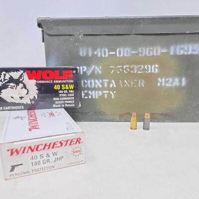 #2138 â€¢ 564 Rounds of 40 S&W Ammo Case Included
