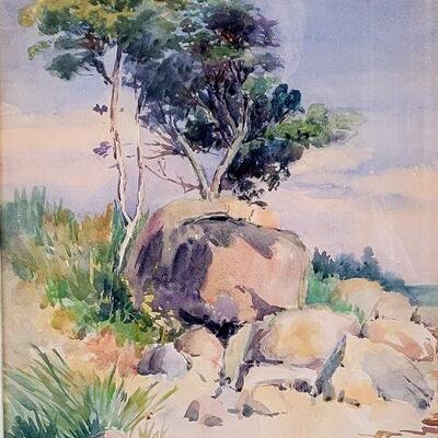 Edgar Payne Landscape watercolor