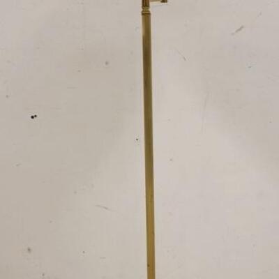 1254	BRASS FLOOR LAMP W/ SWING ARM 53 1/2 IN H 
