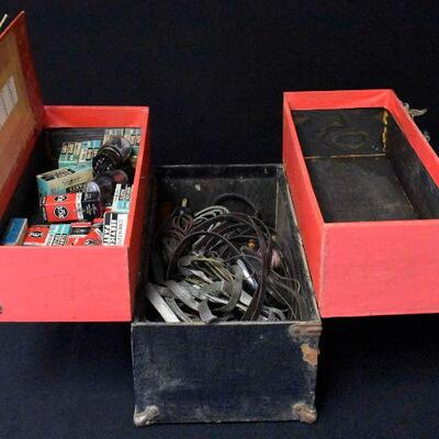 Vintage RCA Tube Service Case with Tubes & More