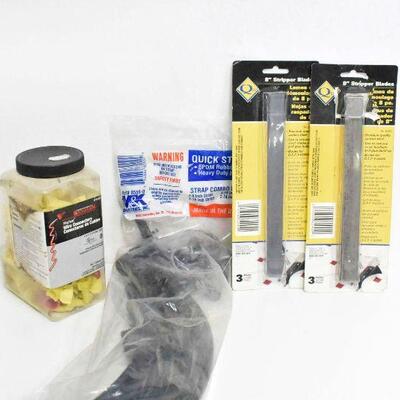 Bungee Straps Wire Connectors 8" Stripper Blades
