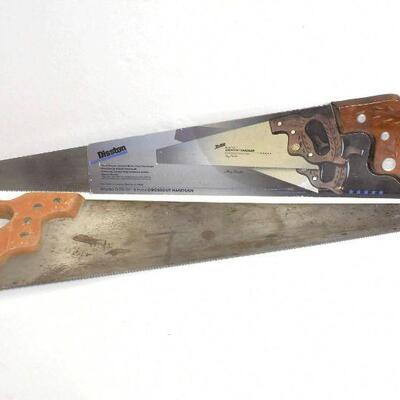 2 Disston Crosscut Handsaws D23