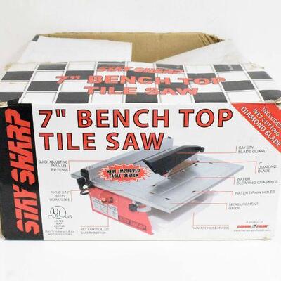 Stay Sharp 7" Bench Top Tile Saw