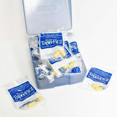 22 Taper Fit 2 Soft Foam Tapered Earplugs w/Cord