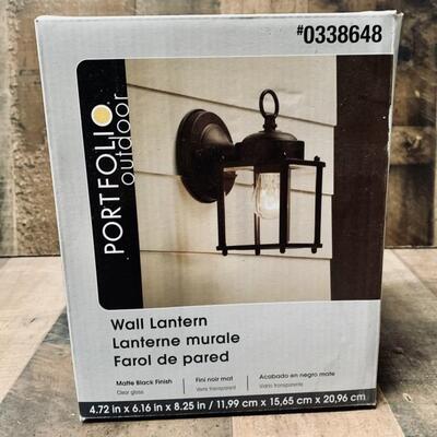 Portfolio Outdoor Wall Lantern NIB