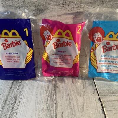 (3) NIP McDonaldâ€™s Barbie Toys: Teen Skipper PLUS