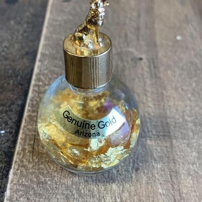 Bottle with Genuine Gold Flakes from Arizona
