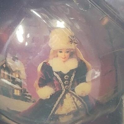NIB 1996 Barbie Decoupage Ornament on Wooden Stand