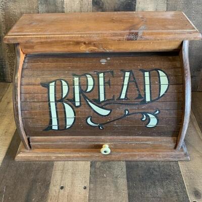 Vintage Wooden Bread Box