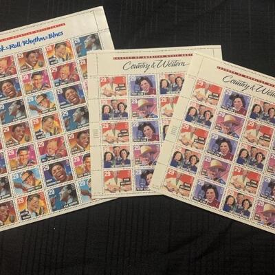 Music Collection Stamp Sheets