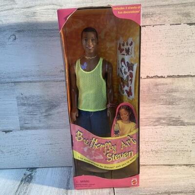 NIB Barbie Butterfly Art, Steven, with Stickers