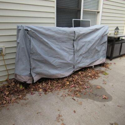 Metal fire wood rack with cover- 2 available
