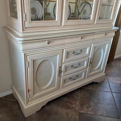 white china hutch