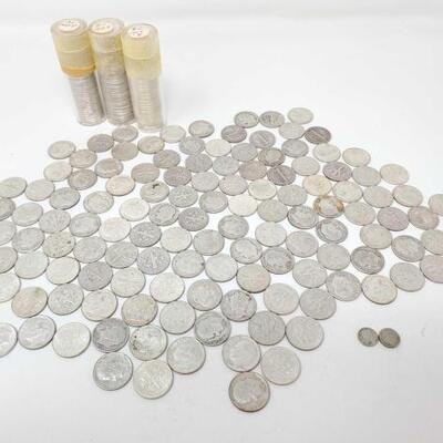 #2592 â€¢ Approx 250 Pre 1964 Mercury and Roosevelt Dimes: Approx 250 Pre 1964 Mercury and Roosevelt Dimes. 