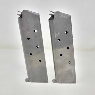 #1702 â€¢ (2) 7 Round 45 Auto Magazines