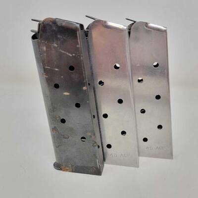 #1700 â€¢ (3) 7 Rounds of 45 Auto Magazines
