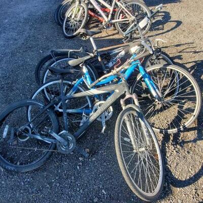 #10032 â€¢ (4) Bicycles: Brands Include Pacific, Trek, Denali and Specialized. 
