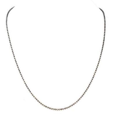 #690 â€¢ 24" Sterling Silver Beaded Chain