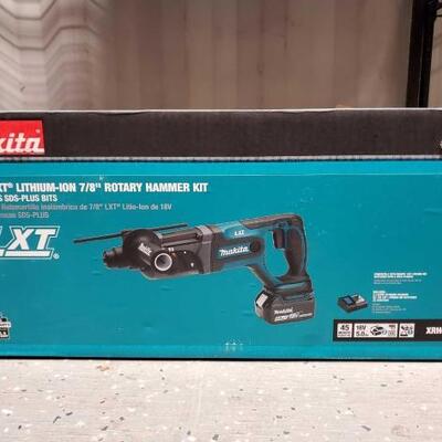 #5108 â€¢ NEW! Makita 18V Lithium-Ion 7/8" Rotary Hammer Kit