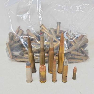 #1562 â€¢ Assortment of Approx 100 Rounds of Ammo
 #1562 â€¢ Assortment of Approx 100 Rounds of Ammo: Includes .22 LR, 44, 78, 30 REM, 44...