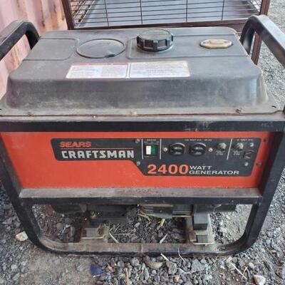#10004 â€¢ Craftsman 2400 Watt Generator