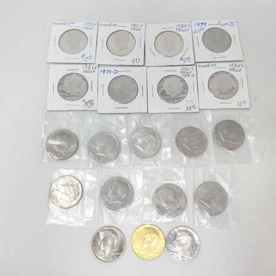 #2624 â€¢ (20) Kennedy Half Dollars: Post 1970 Kennedy Half Dollars. 
