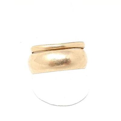 #2066 â€¢ (2) 14k Gold Wedding Bands, 10.1g