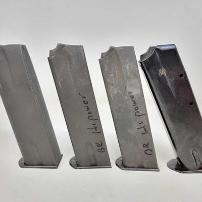 #1738 â€¢ (4) 15 Round 9mm for Browning Hi Power Magazines